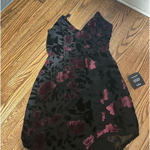 Lulus black and pink flower dress